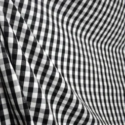 DC41 Chester Black White Check Fabric