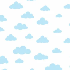 DI0975 Blue Disney Winnie the Pooh Cloud Wallpaper