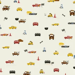 DI0922 Cream Disney and Pixar Cars Racing Spot Wallpaper