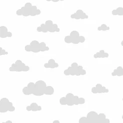 DI0974 Gray Disney Winnie the Pooh Cloud Wallpaper