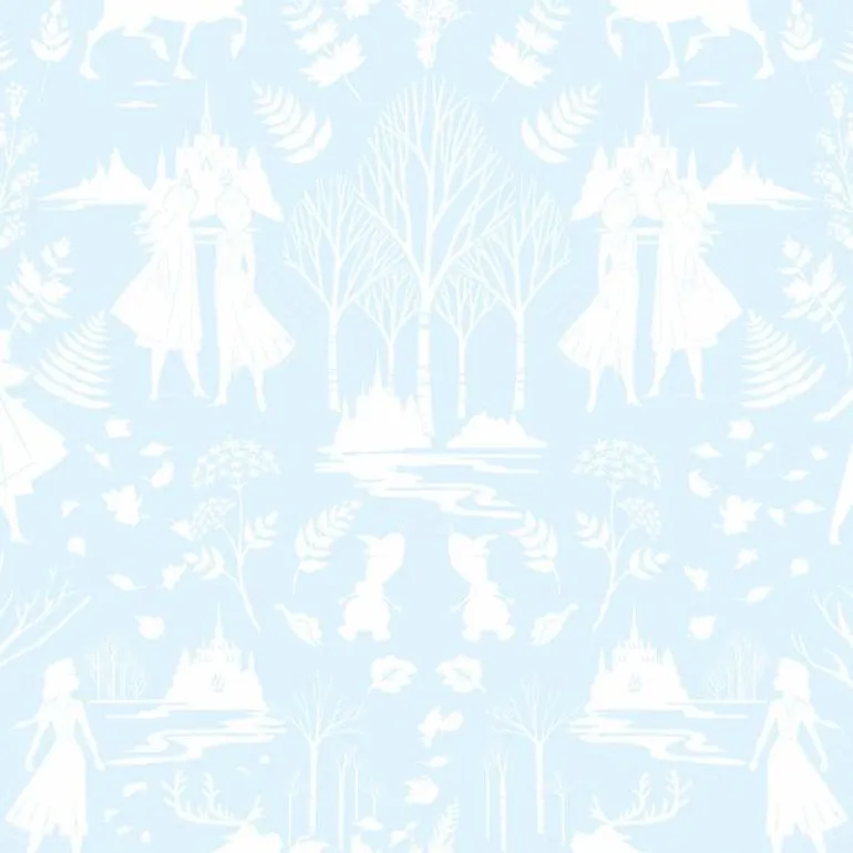 DI1014 Green/Glitter Disney Frozen 2 Nordic Wallpaper