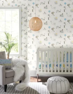 DI0982 Yellow Disney Winnie the Pooh Playmates Wallpaper