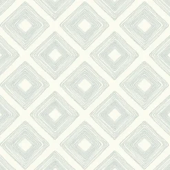 Diamond Sketch Eggshell Blue Magnolia Home Vol. II Wallpaper