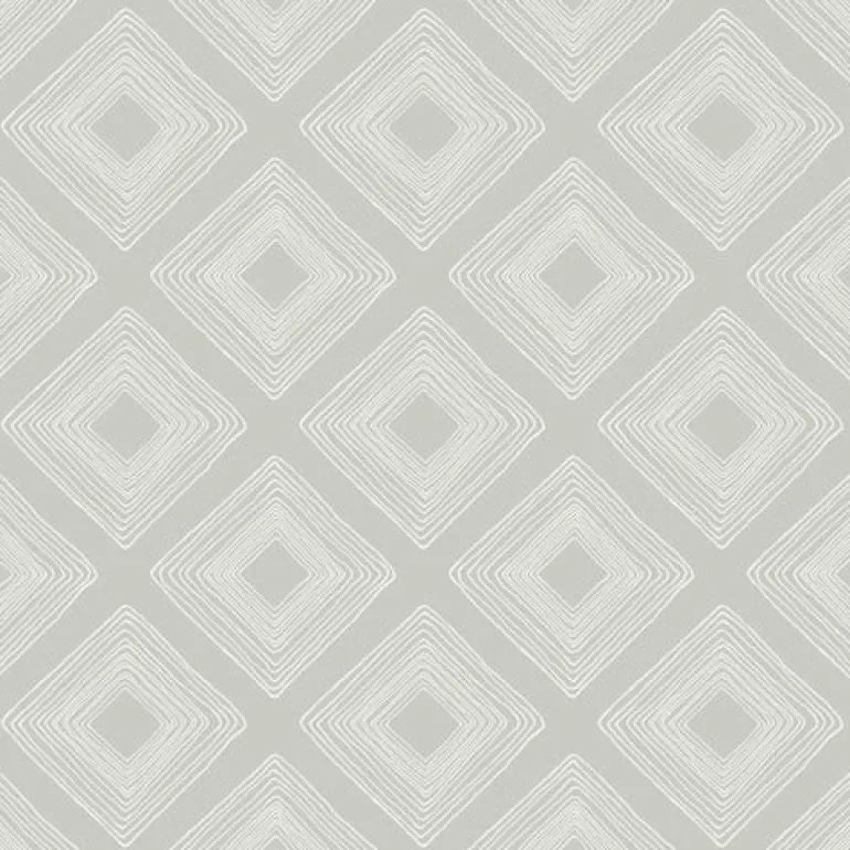 Diamond Sketch Light Grey Magnolia Home Vol. II Wallpaper