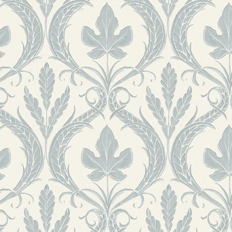 DM4922 Blue Beige Adirondack Damask Wallpaper