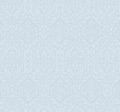 DM5033 Blue Catherdral Damask Wallpaper
