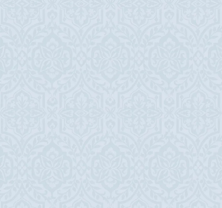 DM5033 Blue Catherdral Damask Wallpaper