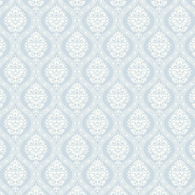 DM5026 Blue Petite Ogee Wallpaper