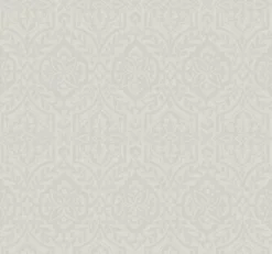 DM5036 Gray Catherdral Damask Wallpaper
