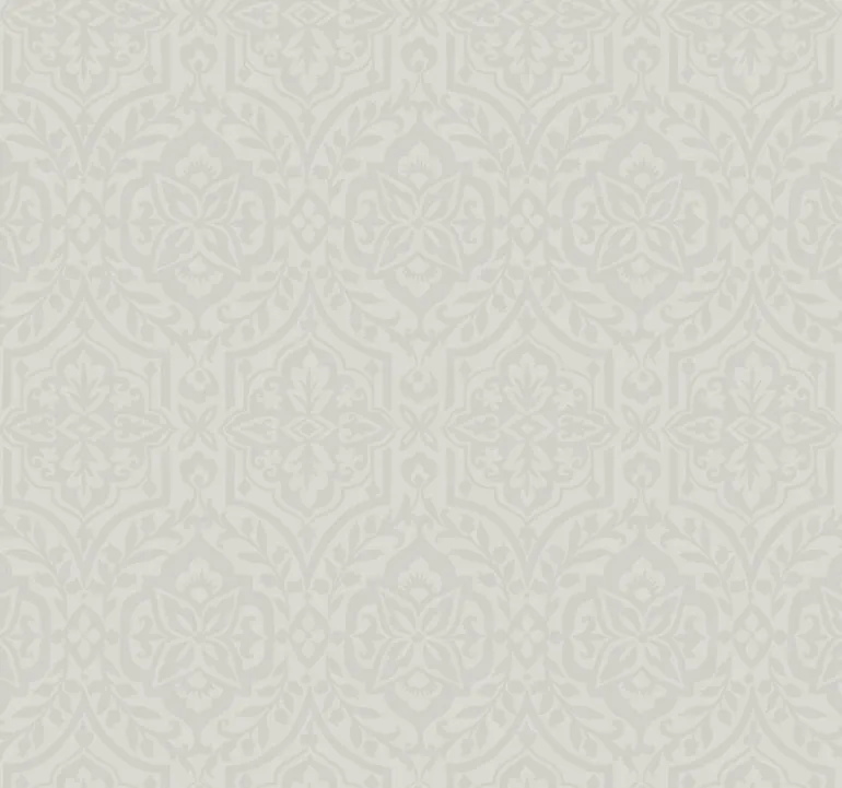 DM5036 Gray Catherdral Damask Wallpaper