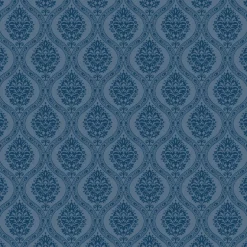 DM5030 Navy Petite Ogee Wallpaper