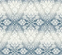DM4932 Navy Tudor Diamond Damask Wallpaper
