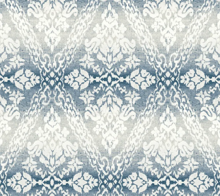 DM4932 Navy Tudor Diamond Damask Wallpaper