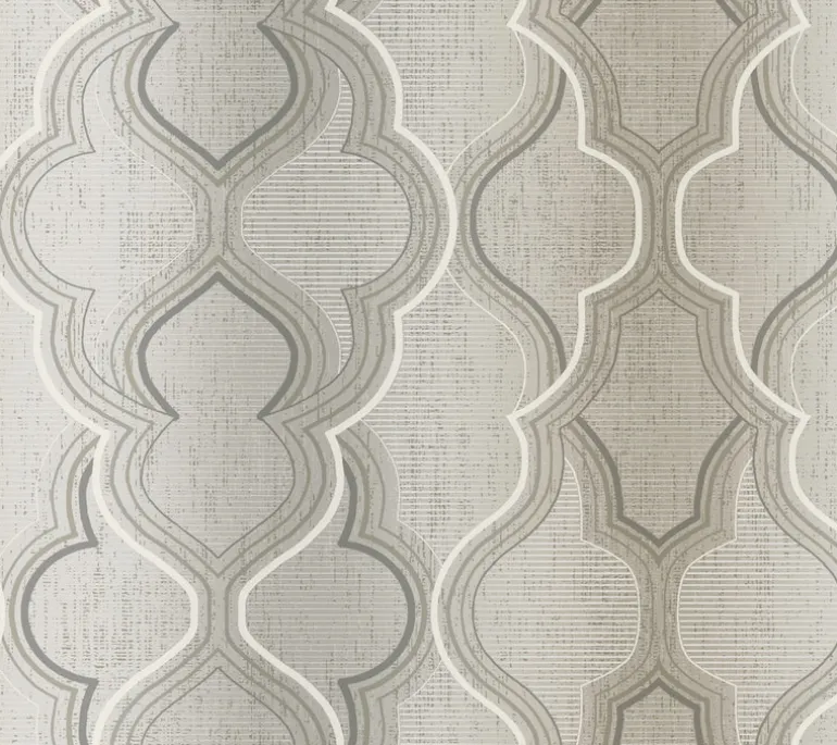 DM4942 Neutral Modern Ombre Damask Wallpaper