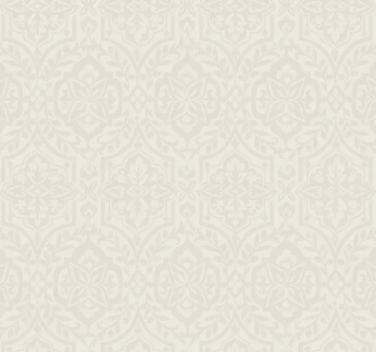 DM5034 Taupe Catherdral Damask Wallpaper
