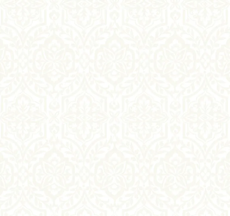 DM5032 White Catherdral Damask Wallpaper