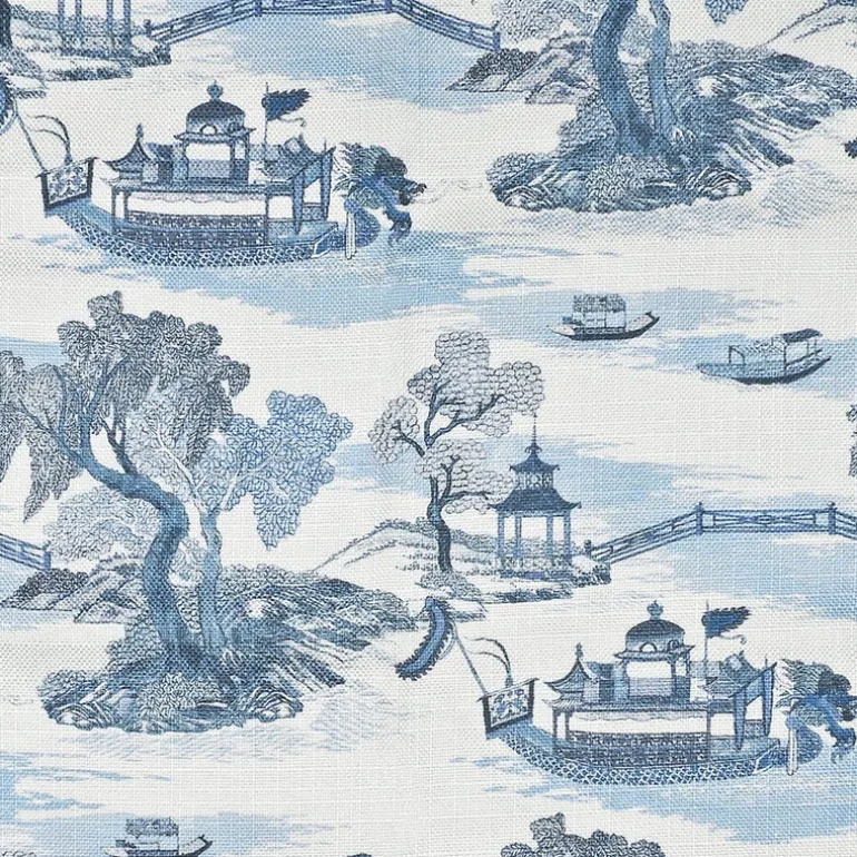 Dragon Boat Chambray Regal Fabric