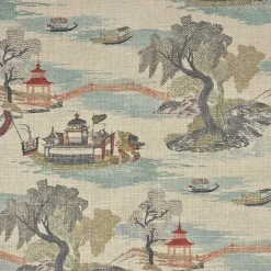Dragon Boat Linen Regal Fabric