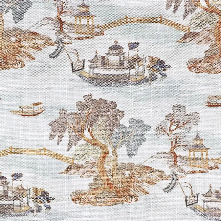 Dragon Boat Parchment Regal Fabric