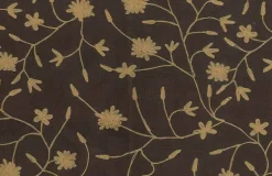 Duchess Vine Saddle on Chocolate Laura Kiran Fabric