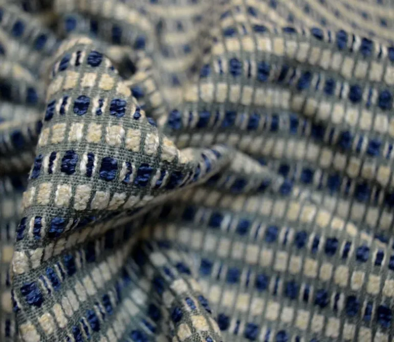 Echo Ink Chenille Stripe JNS Fabric