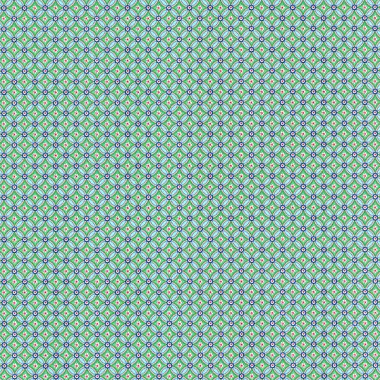 Eebe Green Floral Geometric Wallpaper
