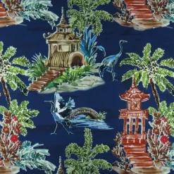 Emperor Navy Hamilton Fabric