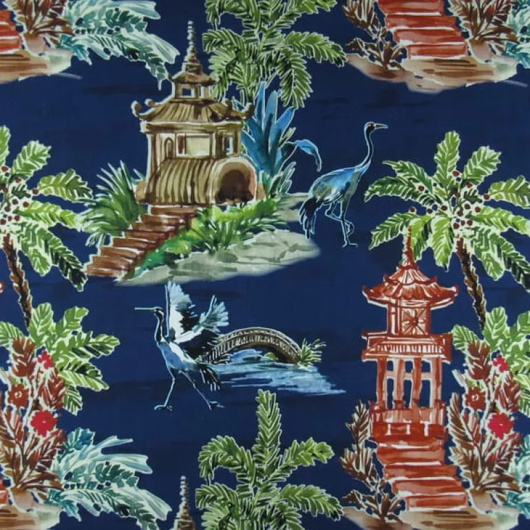 Emperor Navy Hamilton Fabric