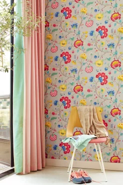 Epona Light Grey Floral Fantasy Wallpaper