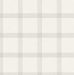 Ester Dove Plaid Wallpaper