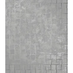 Evolve Cubist Silver Geometric Wallpaper