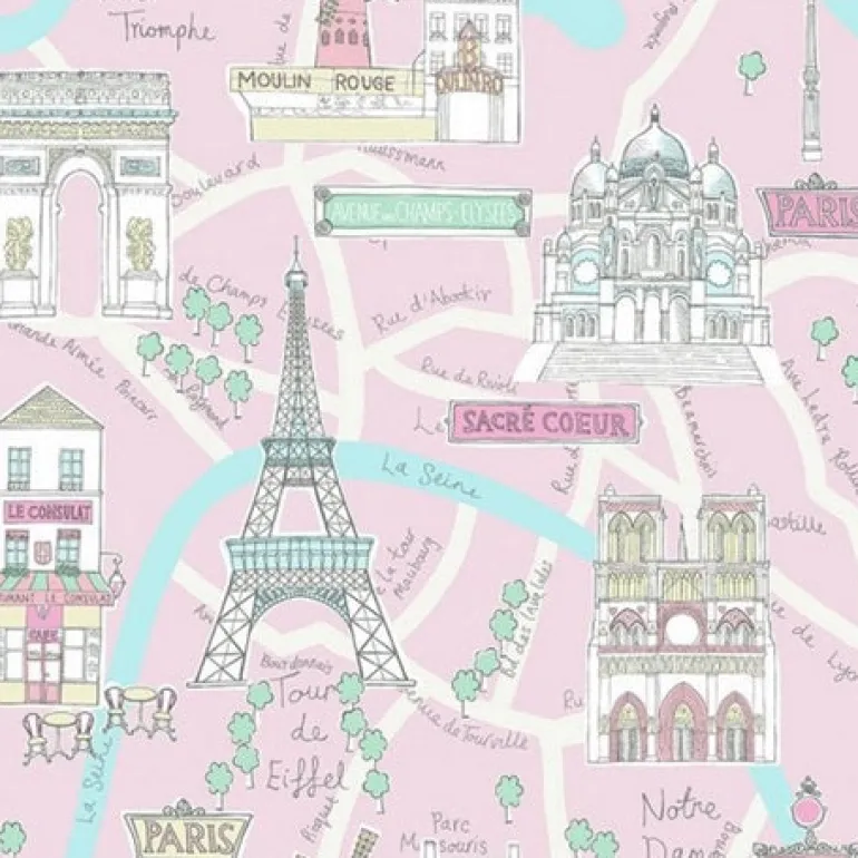 FA40601 Bon Voyage Wallpaper