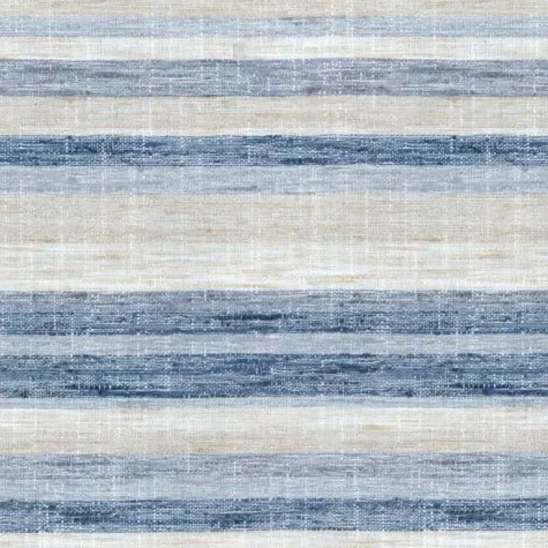 Faded Stripe Indigo Waverly Fabric
