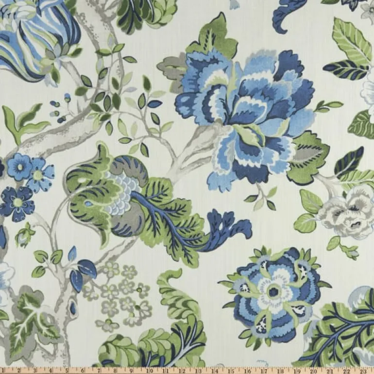 Fanciful Florale Alabaster P Kaufmann Fabric