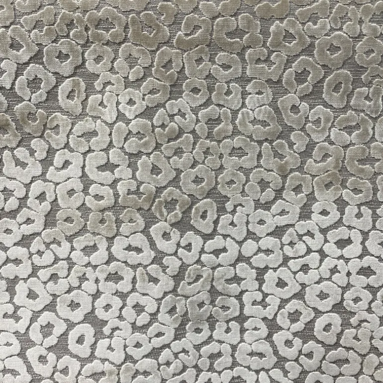 Fat Cat Natural Cut Velvet Leopard Spot Swavelle Mill Creek Fabric