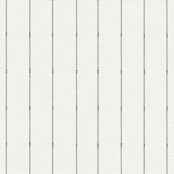 FH4076 Black/Cream In Stitches Stripe Wallpaper