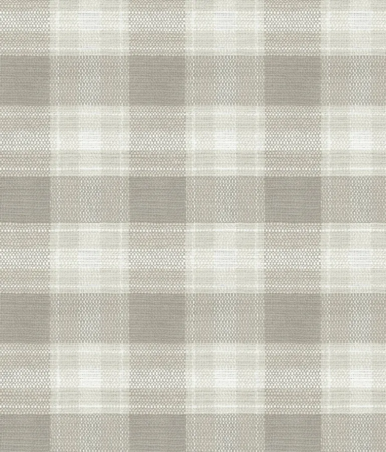 FH4083 Linen Woven Buffalo Check Wallpaper