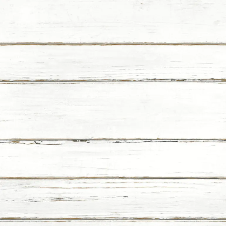 FH4006 White Shiplap Planks Wallpaper