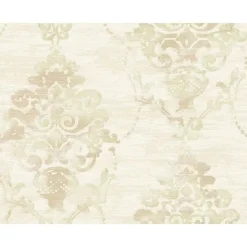 FI71004 Impressionist Damask Wallpaper