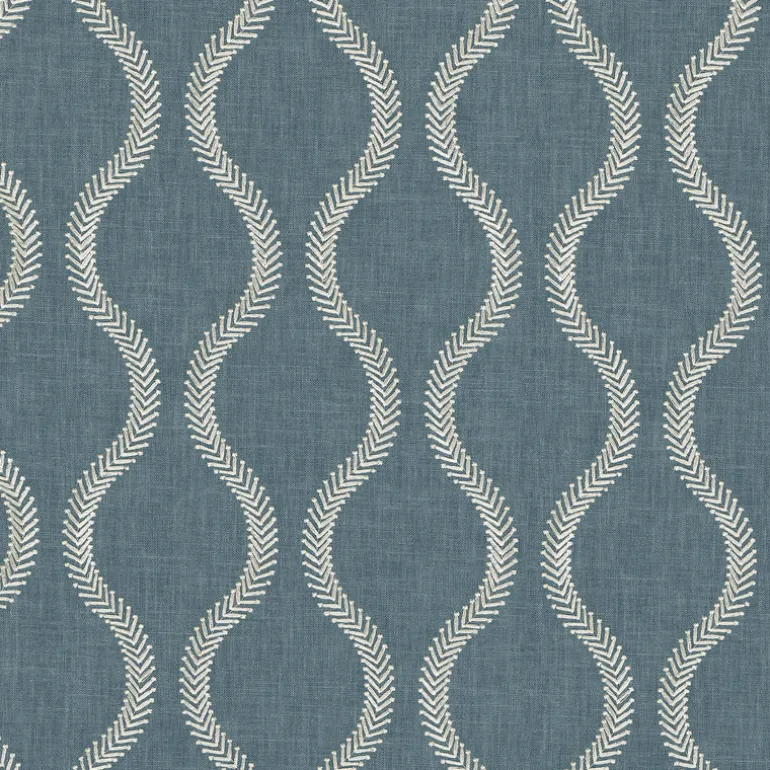 Flourish Emb Baltic P/K Lifestyles Fabric