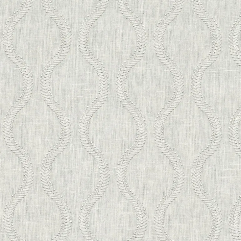 Flourish Emb Platinum P/K Lifestyles Fabric