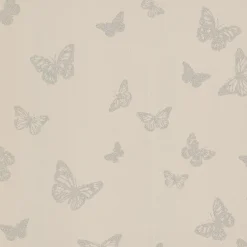 For Your Bath III Café Pearl Butterfly Wallpaper
