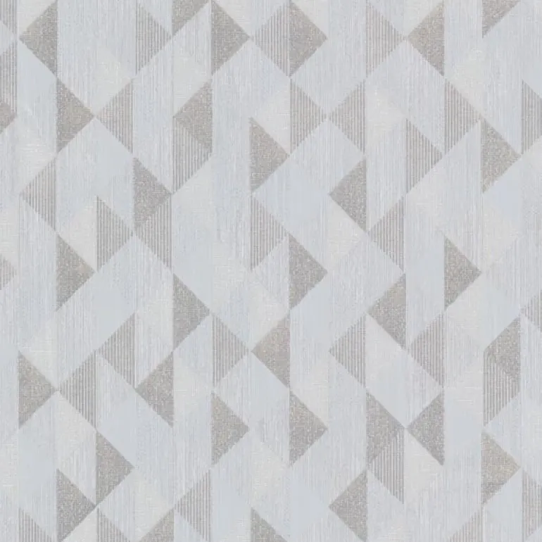 For Your Bath III Ethan Silver Triangle Wallpaper