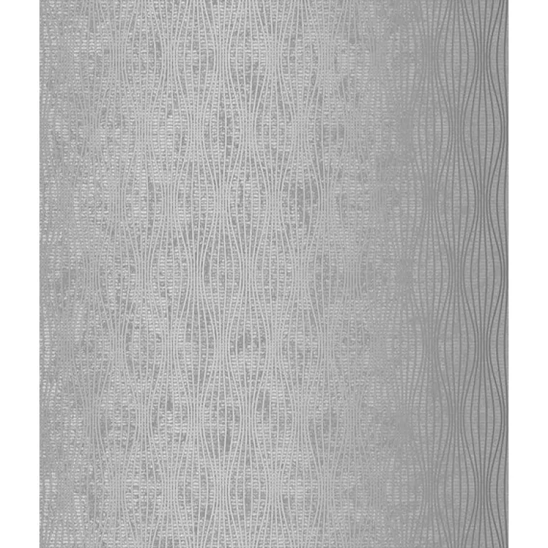 For Your Bath III Kalix Silver Wave Wallpaper