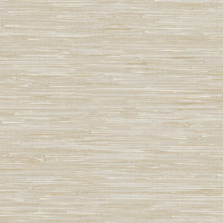 For Your Bath III Natalie Beige Faux Grasscloth Wallpaper