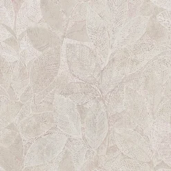 For Your Bath III Niabi Pink Leaves Wallpaper
