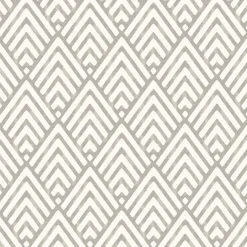 For Your Bath III Vertex Taupe Diamond Geometric Wallpaper