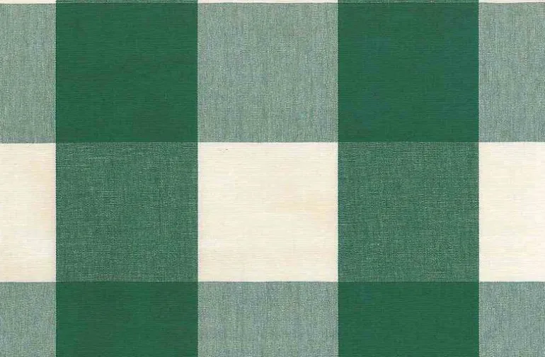 Four Inch Check 3170 Kelly Green Laura Kiran Fabric