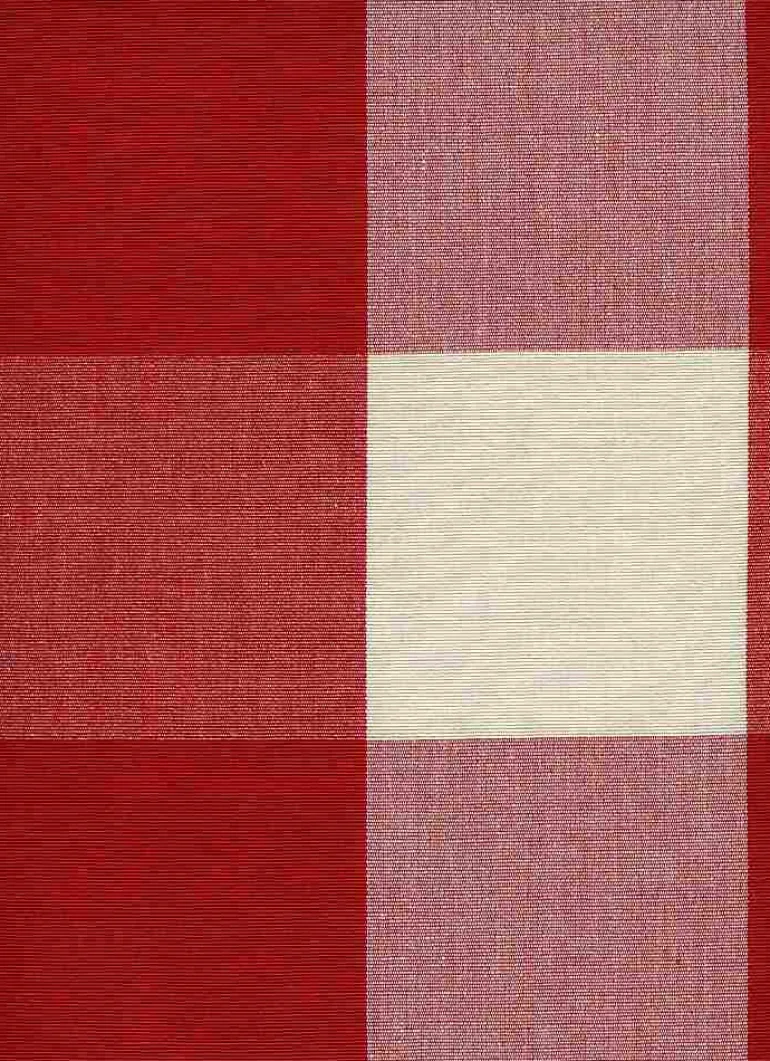 Four Inch Check 3170 Red Laura Kiran Fabric