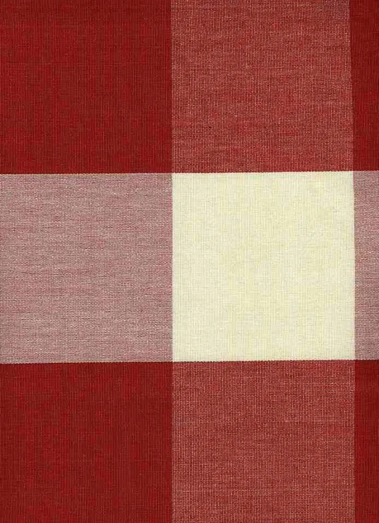 Four Inch Check 3163 Tomato Laura Kiran Fabric